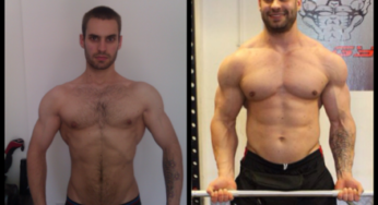 Russell Barnard 74 Pound Gained Muscular Transformation