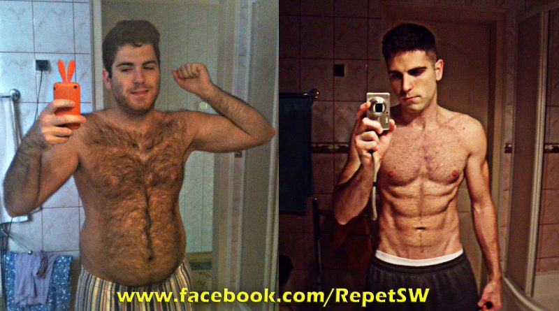 men fat loss transformation