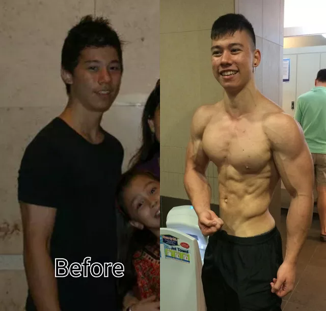 Teen 3 years Bodybuilding Transformation Pics